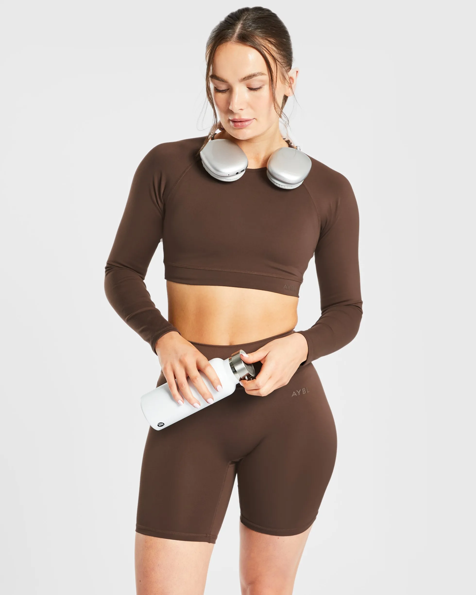 Staple Long Sleeve Crop Top