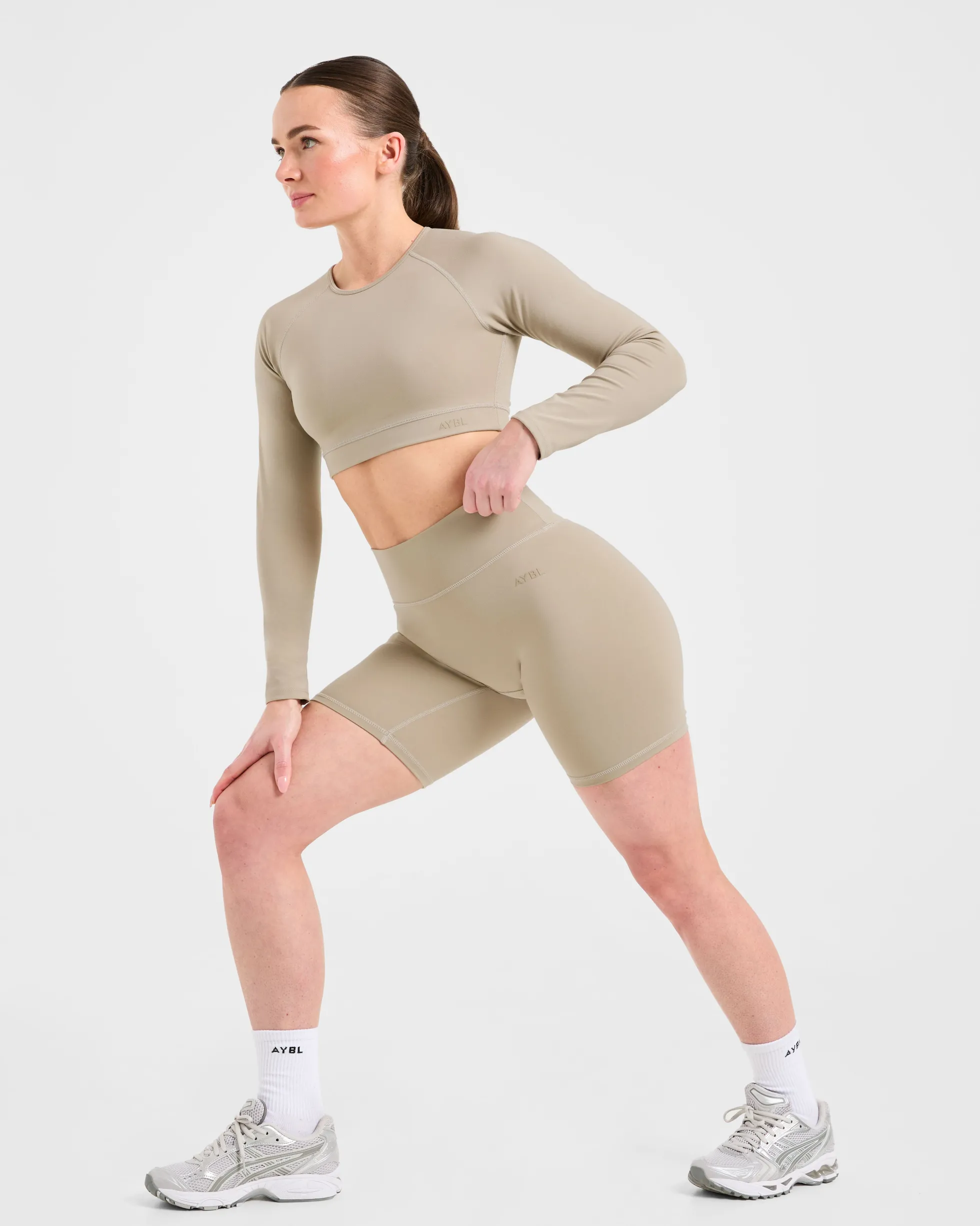 Staple Long Sleeve Crop Top