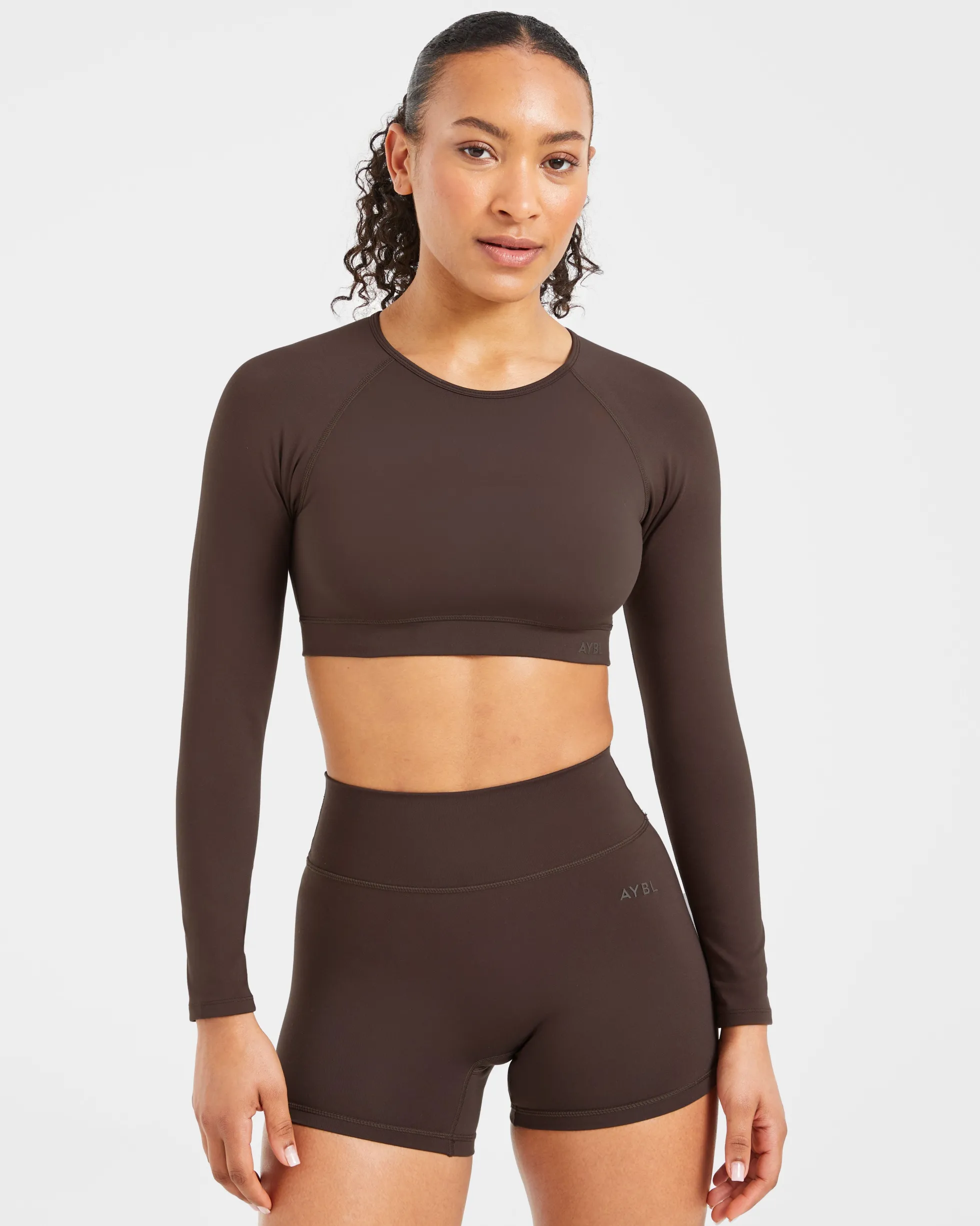 Staple Long Sleeve Crop Top