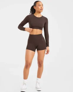 Staple Long Sleeve Crop Top
