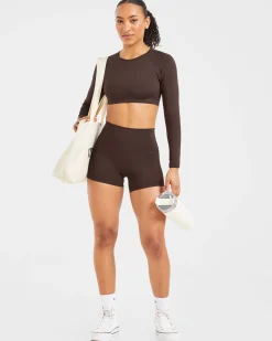 Staple Long Sleeve Crop Top
