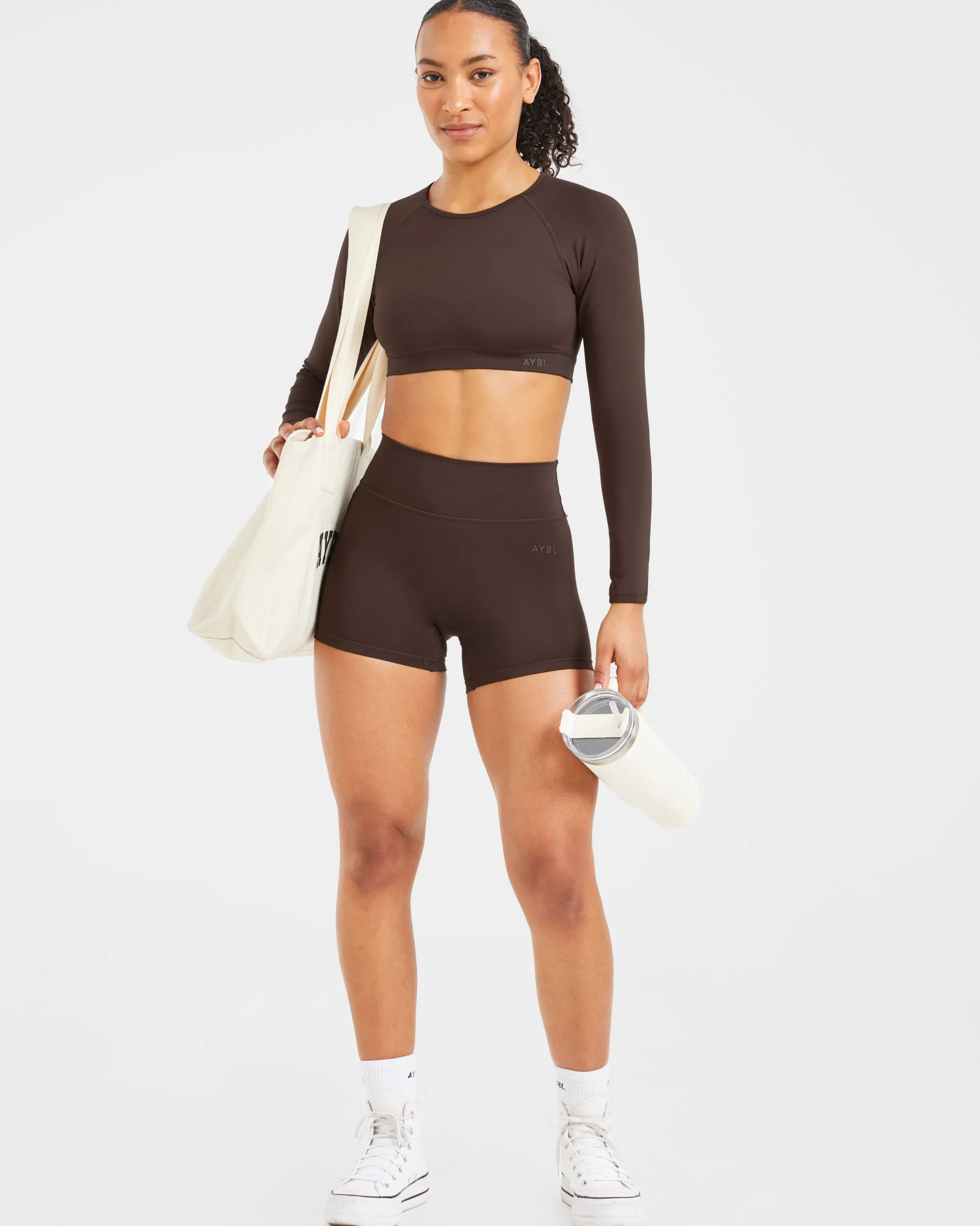 Staple Long Sleeve Crop Top