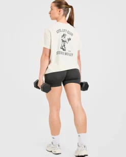 Strong Women Graphic Oversized T Shirt