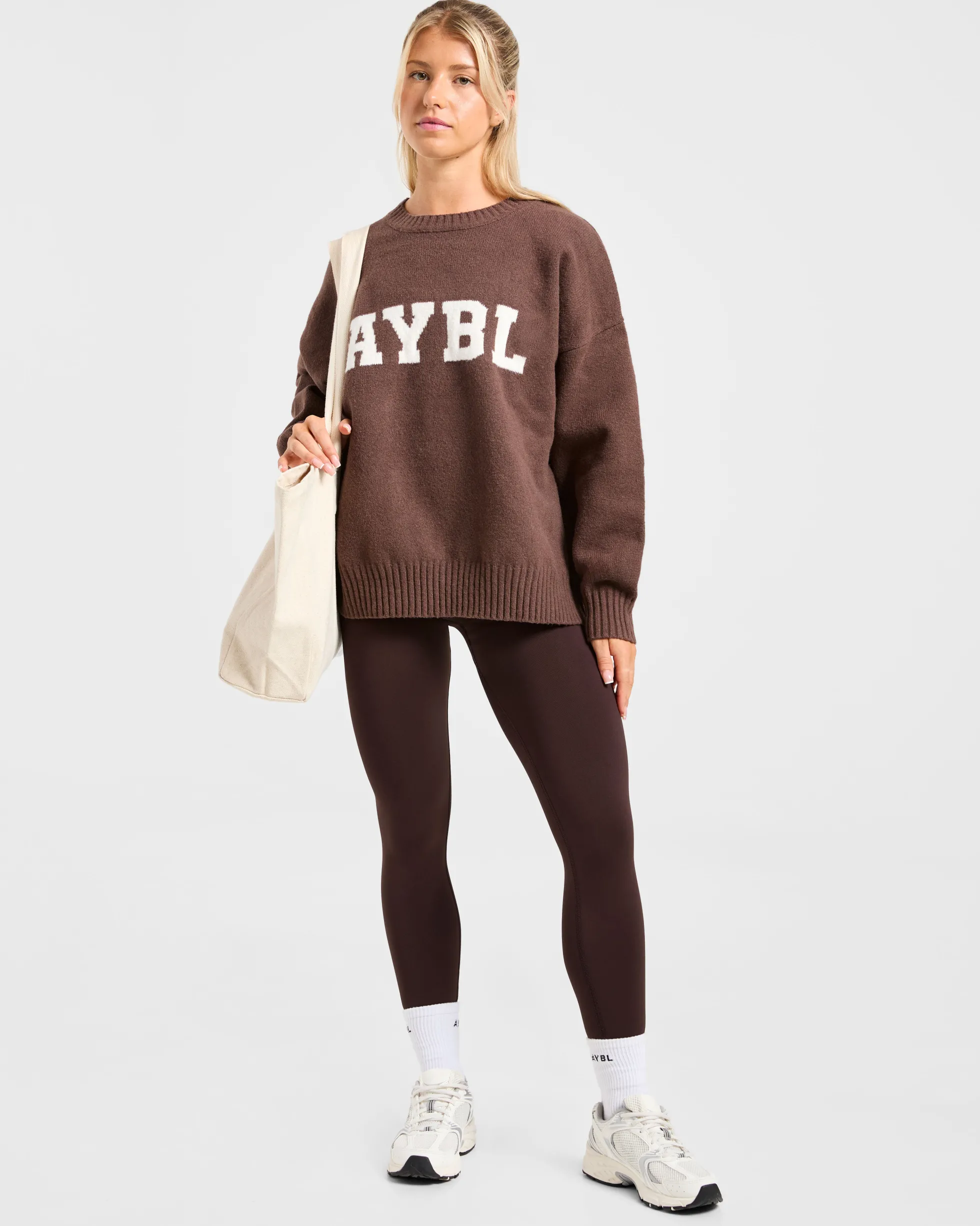 Varsity Oversized Knitted Sweater