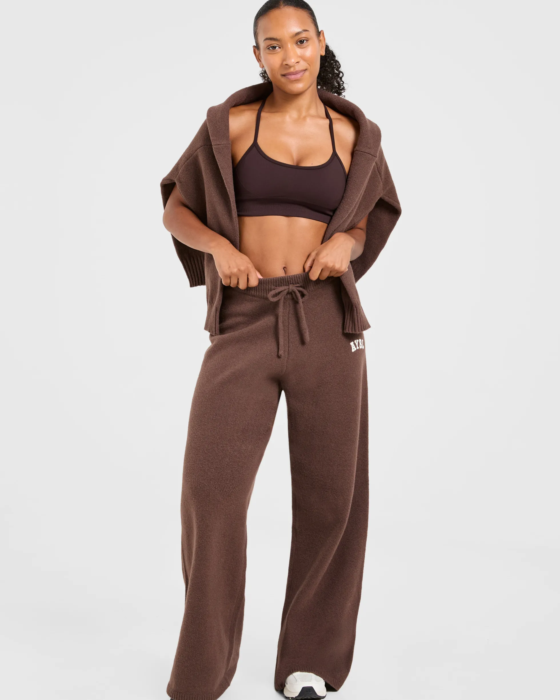 Varsity Oversized Knitted Joggers