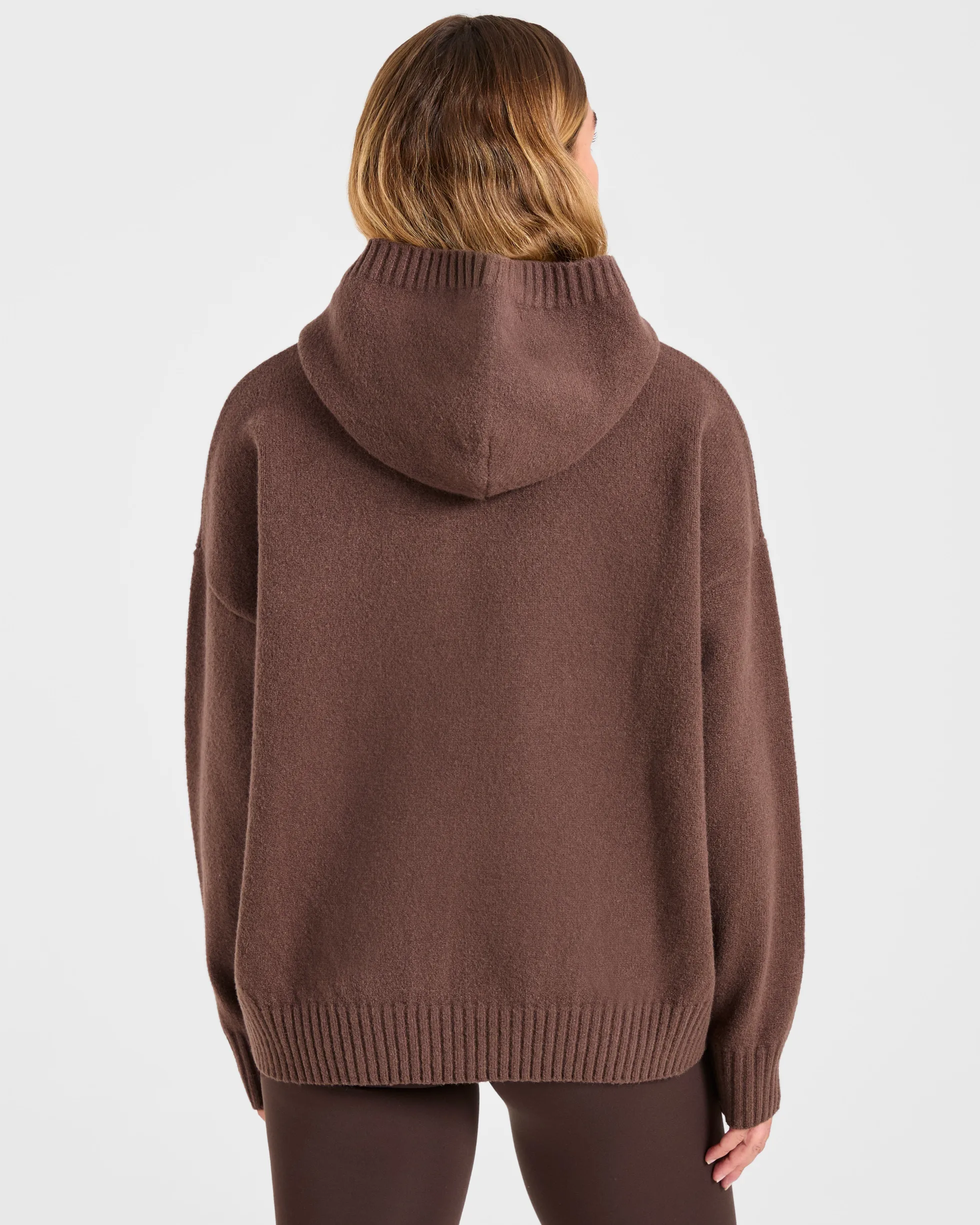 Varsity Oversized Knitted Hoodie