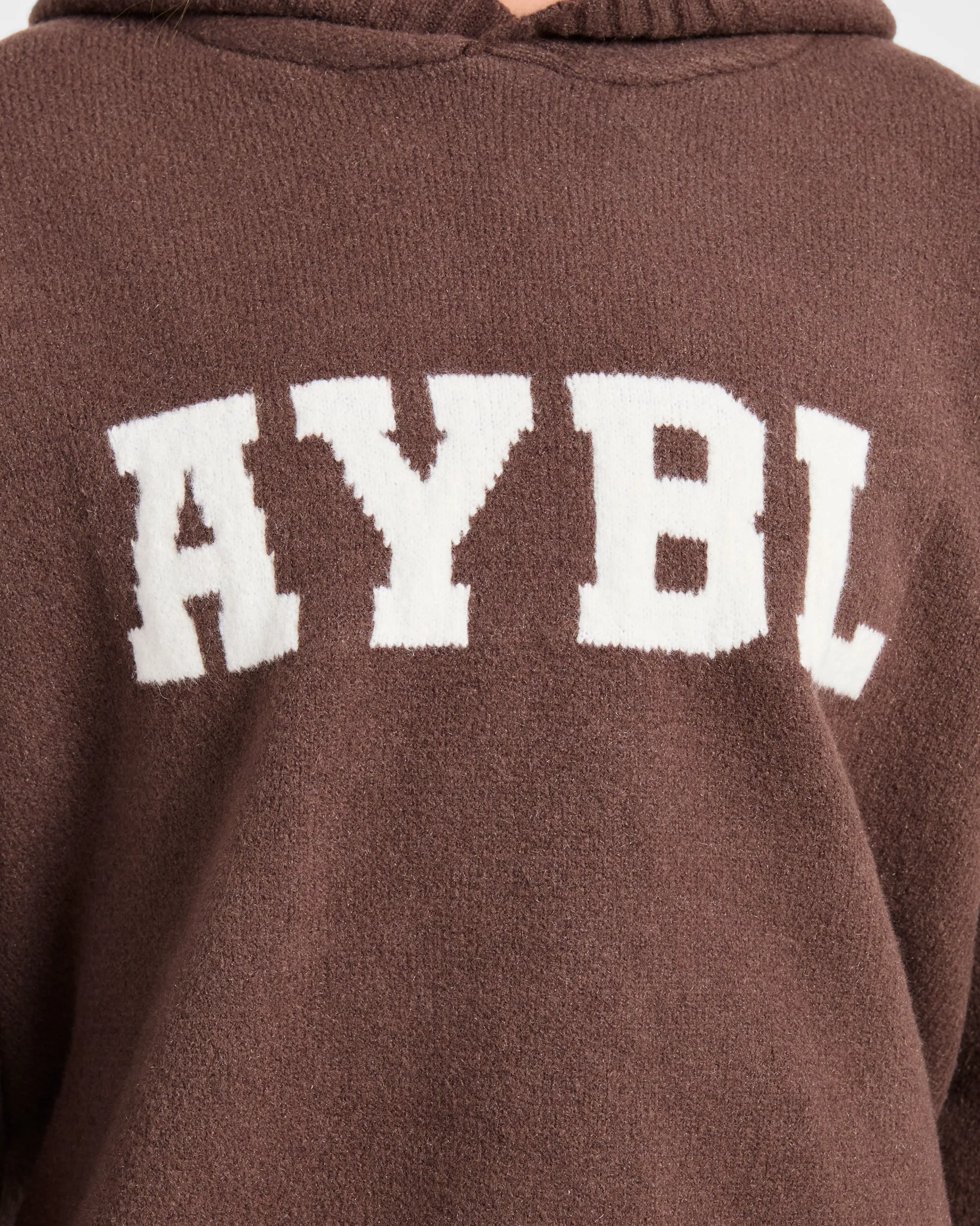Varsity Oversized Knitted Hoodie