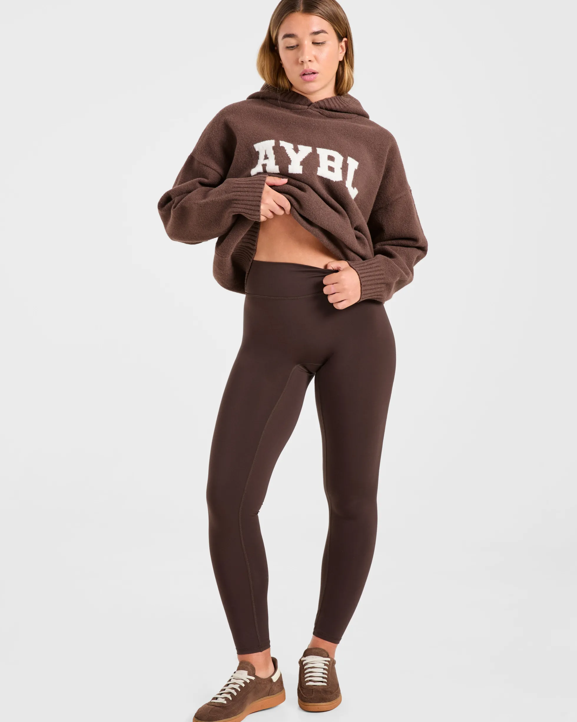 Varsity Oversized Knitted Hoodie