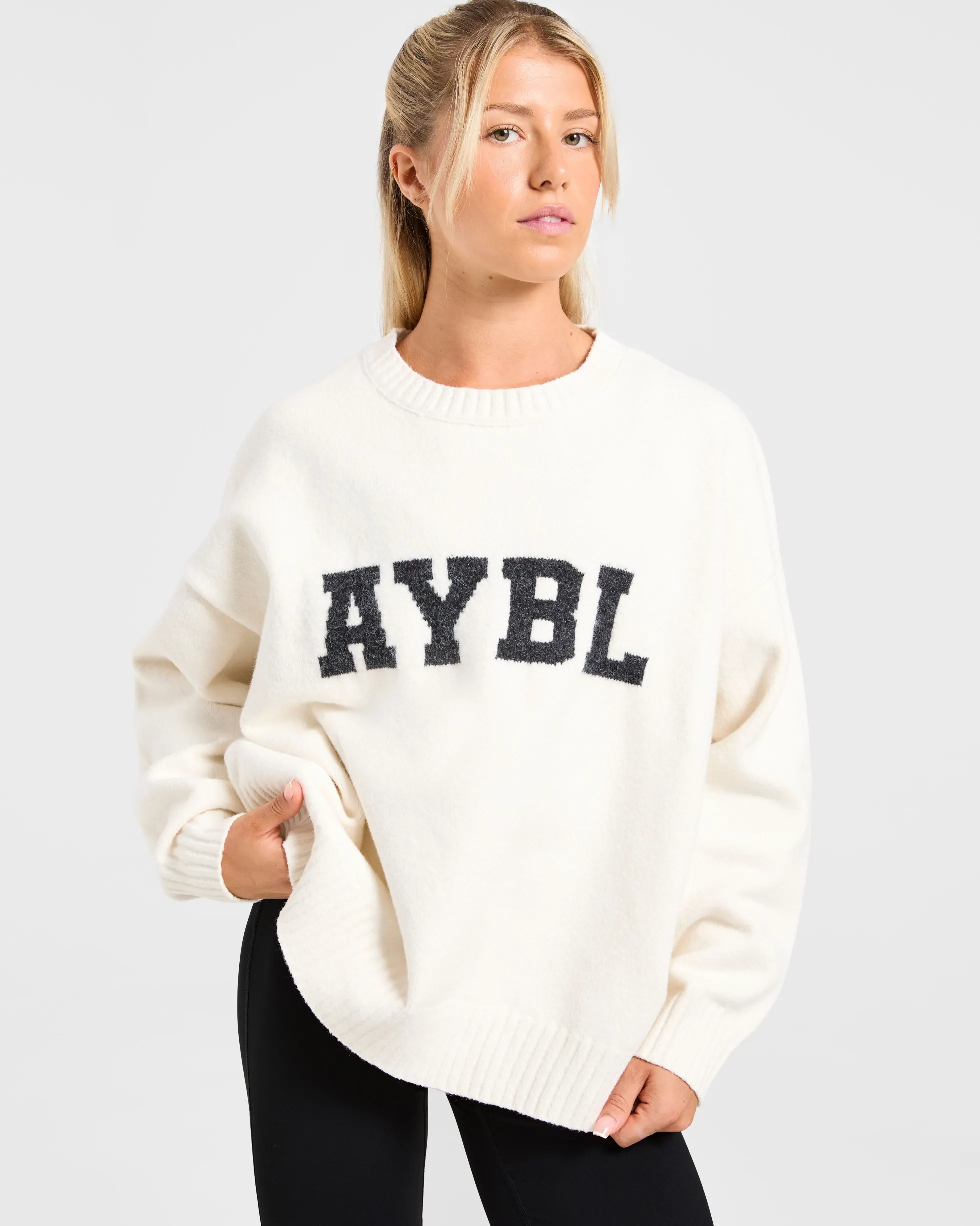 Varsity Oversized Knitted Sweater