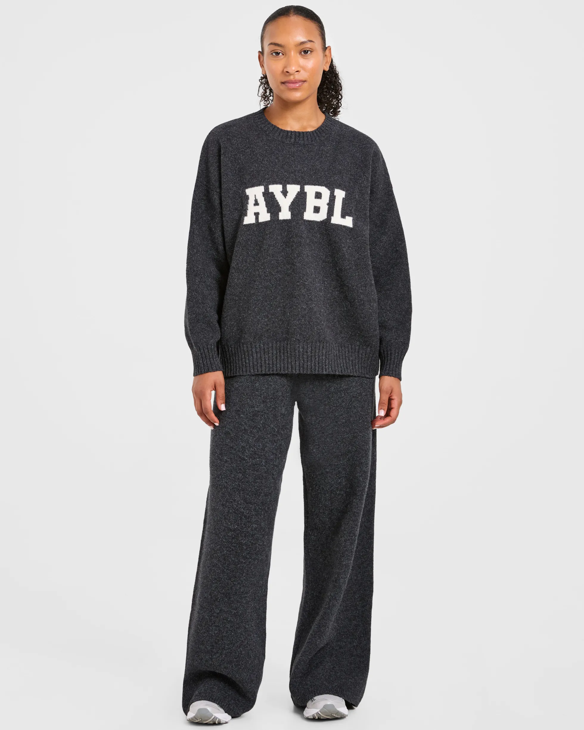 Varsity Oversized Knitted Joggers